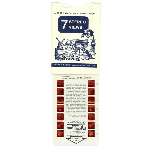 Vintage Tru Vue Tru-Vue Film Card Central Latin America Around The World 3-D - Picture 1 of 2